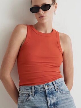 Madewell Supima Rib Cutaway Tank size XS